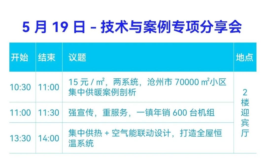 5.19来太原，5大同期论坛| 热泵+、高温热泵、耦合系统、获客妙招、设计与安装、网点对接……